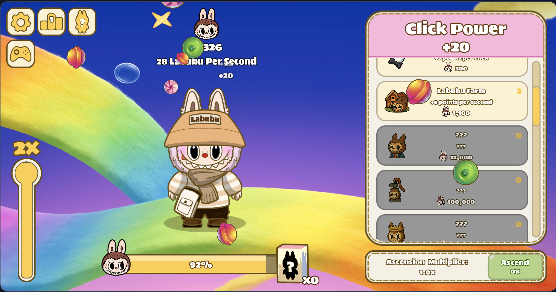 labubu clicker游戏界面