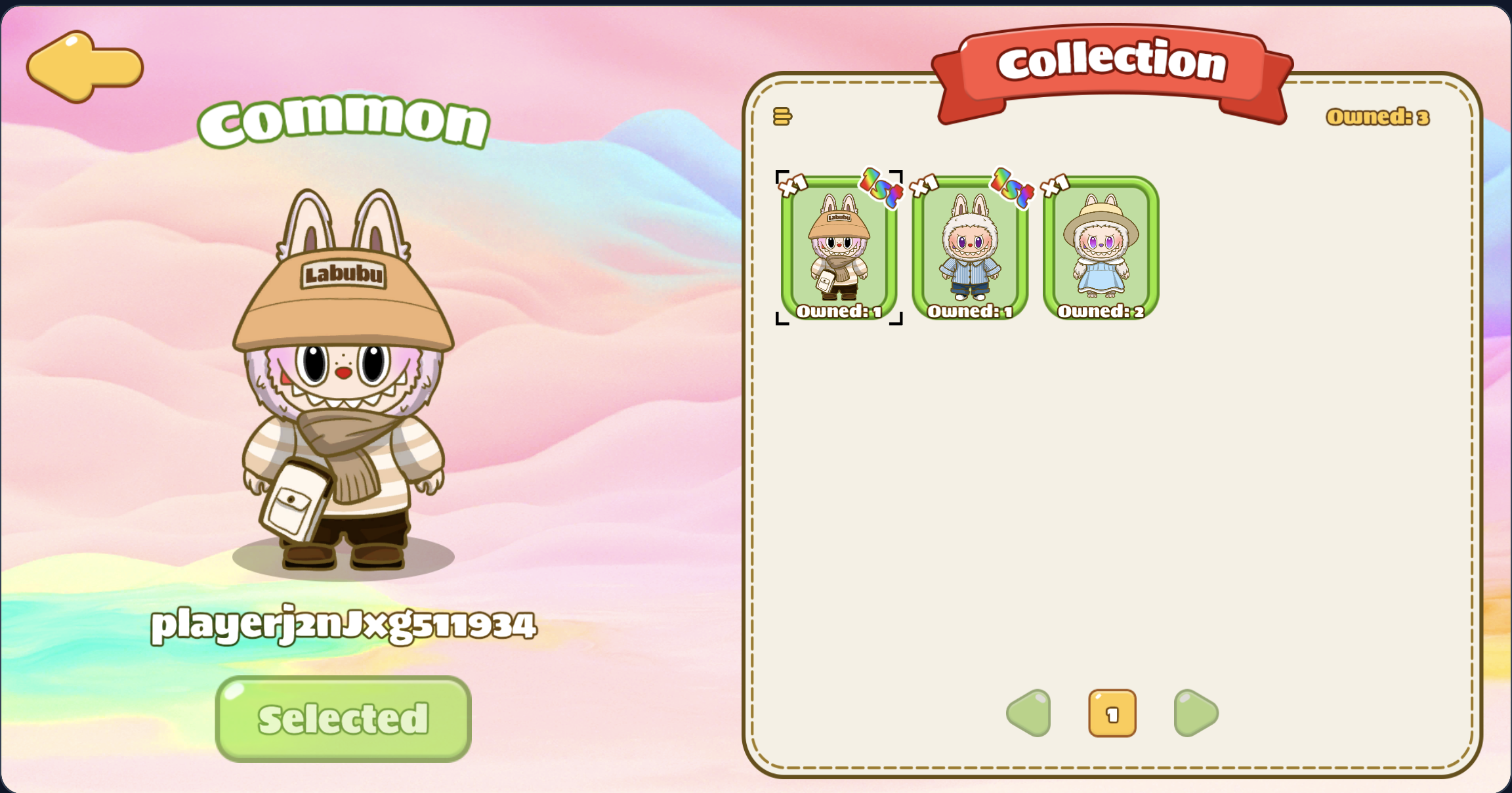 labubu clicker游戏界面